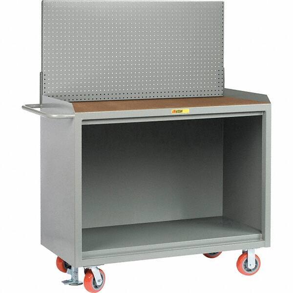 Little Giant - 3,600 Lb Capacity Mobile Service Bench - 41" Wide x 24" Deep x 43" High, Steel, Gray - USA Tool & Supply
