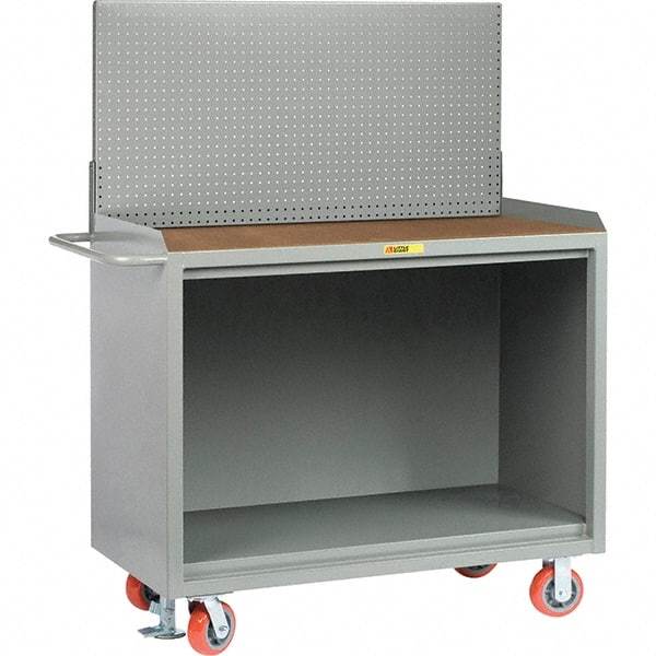 Little Giant - 3,600 Lb Capacity Mobile Service Bench - 53" Wide x 24" Deep x 43" High, Steel, Gray - USA Tool & Supply