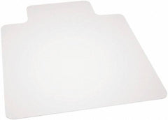 Ability One - 60" Long x 46" Wide, Chair Mat - Rectangular, Beveled Edge Style - USA Tool & Supply