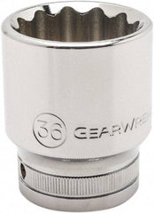 GearWrench - 3/4" Drive, Standard Hand Socket - 12 Points, 3.07" OAL, Alloy Steel, Chrome Finish - USA Tool & Supply