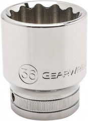 GearWrench - 3/4" Drive, Standard Hand Socket - 12 Points, 2.13" OAL, Alloy Steel, Chrome Finish - USA Tool & Supply