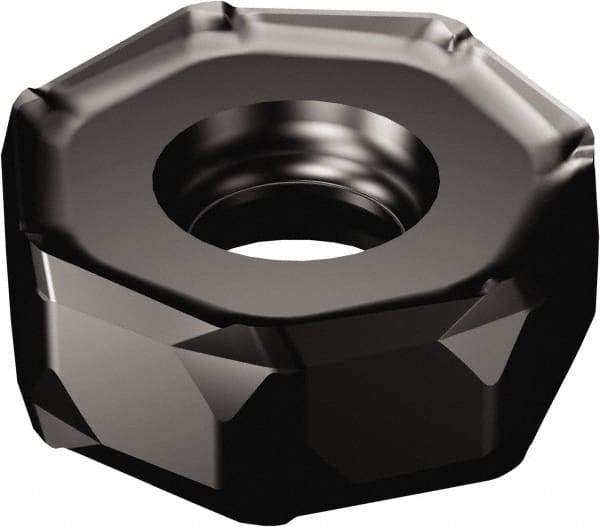 Sandvik Coromant - 745R2109 H50 Grade K20D Carbide Milling Insert - TiCN/Al2O3 Finish, 9mm Thick, 21mm Inscribed Circle, 1mm Corner Radius - USA Tool & Supply