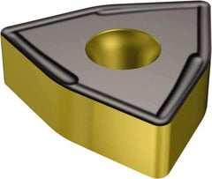 Sandvik Coromant - WNMX1509 MM Grade 4335 Carbide Turning Insert - TiCN/AI2O3/TiN Finish, 80° Trigon, 22.23mm Inscr Circle, 3/8" Thick, 11mm Corner Radius - USA Tool & Supply