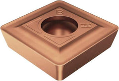 Sandvik Coromant - SPMT1210 BM Grade 1145 Carbide Boring Insert - TiAlN/TiN Finish, 90° Square, 11° Relief Angle, 12.65mm Inscr Circle, 4mm Thick, 1mm Corner Radius - USA Tool & Supply