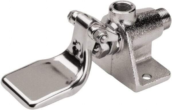 SANI-LAV - Faucet Replacement Single Pedal Foot Valve - Floor Mount - Brass, Use with Sinks, Wash Stations Scrub Sinks - USA Tool & Supply