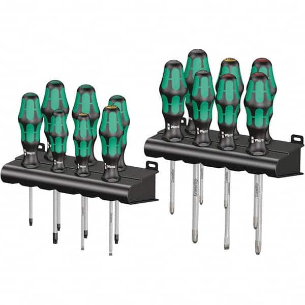 Wera - Screwdriver Sets Screwdriver Types Included: Phillips; Pozidriv; Slotted; Torx Number of Pieces: 14 - USA Tool & Supply