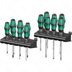 Wera - Screwdriver Sets Screwdriver Types Included: Phillips; Pozidriv; Slotted; Torx Number of Pieces: 14 - USA Tool & Supply
