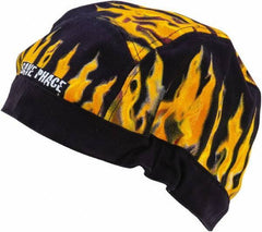 Save Phace - Size Universal, Flame Resistant Elastic Skull Cap - Black Flames Pattern, Cotton - USA Tool & Supply