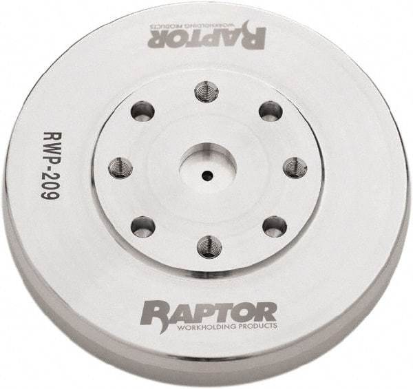 Raptor Workholding - 9.055" Jaw Width, 1-1/2" High Riser - For Use with 4 & 5 Axis Workholding Systems - USA Tool & Supply