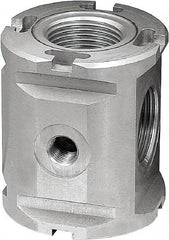 Parker - FRL Modular Manifold Block - Use with Parker P3Y Filters, Regulators & Lubricators - USA Tool & Supply