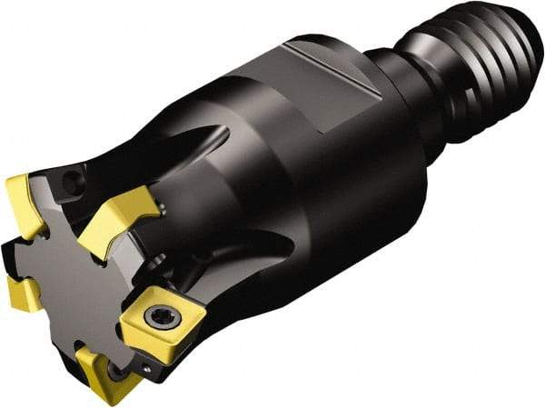 Sandvik Coromant - 4 Inserts, 0.5512" Cutter Diam, 1.2mm Max Depth of Cut, Indexable High-Feed Face Mill - Series CoroMill 415 - USA Tool & Supply