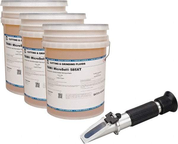 Master Fluid Solutions - Trim MicroSol 585XT, 5 Gal Pail Cutting & Grinding Fluid - Semisynthetic, For Machining - USA Tool & Supply