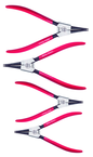 Wiha Straight External Retaining Ring Plier Set -- 4 Pieces -- Includes: Tips: .035; .050; .070; & .090" - USA Tool & Supply