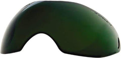 Save Phace - 11" Wide x 3-3/4" High, Lens Shade 3, Polycarbonate Lens - 5/8" Thick, Green, Inside Mount - USA Tool & Supply