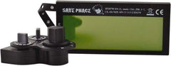 Save Phace - 3.74" Wide x 1.38" High, Lens Shade 4/9 to 13, Polycarbonate Auto-Darkening Filter - 1/4" Thick, Green, Inside Mount - USA Tool & Supply