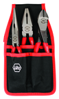 Soft Grip Pliers Belt Pack Pouch Set with High Lev; Combo & Long Nose in Belt Pack Pouch. 3 Pc. Set - USA Tool & Supply