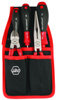 Soft Grip Belt Pack Pouch Set With Slotted & Philips Drivers Diagonal Cutters & Long Nose Pliers. 5 Pc. Set - USA Tool & Supply