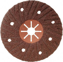 Camel Grinding Wheels - 4-1/2" Diam 7/8" Hole 60 Grit Fiber Disc - Medium Grade, Aluminum Oxide, 13,300 Max RPM, Series Semi Flex Red Fiber - USA Tool & Supply