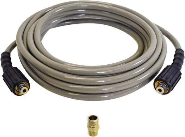 Simpson - 3,100 Max psi Fixed Pressure Washer Hose - 25' Long, Polyurethane, Female - USA Tool & Supply