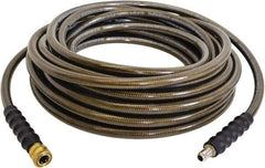 Simpson - 4,500 Max psi Fixed Pressure Washer Hose - 50' Long, Polyurethane, NPT, Female & Male - USA Tool & Supply