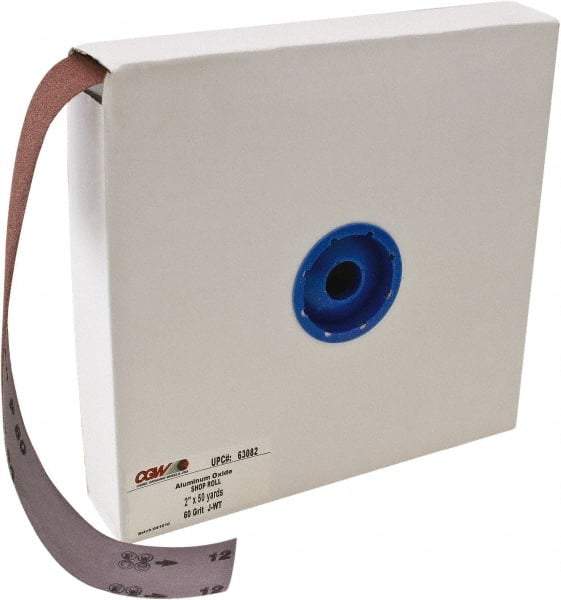 Camel Grinding Wheels - 1-1/2" x 50 Yd 80 Grit Aluminum Oxide Shop Roll - Fine Grade - USA Tool & Supply