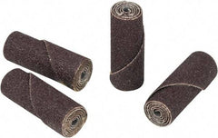Camel Grinding Wheels - 3/4" Max Roll Diam x 2" OAL, 60 Grit Aluminum Oxide Straight Cartridge Roll - 1/4" Pilot Hole Diam, 18,000 Max RPM - USA Tool & Supply