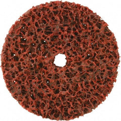 Camel Grinding Wheels - 4" Medium Grade Aluminum Oxide Deburring Disc - 1/2" Center Hole, Arbor Connection, Red - USA Tool & Supply