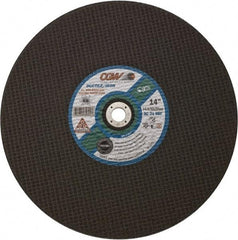 Camel Grinding Wheels - 12" 24 Grit Aluminum Oxide Cutoff Wheel - 5/32" Thick, 1" Arbor, 5,100 Max RPM - USA Tool & Supply