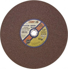 Camel Grinding Wheels - 14" 24 Grit Aluminum Oxide Cutoff Wheel - 5/32" Thick, 1" Arbor, 5,500 Max RPM - USA Tool & Supply