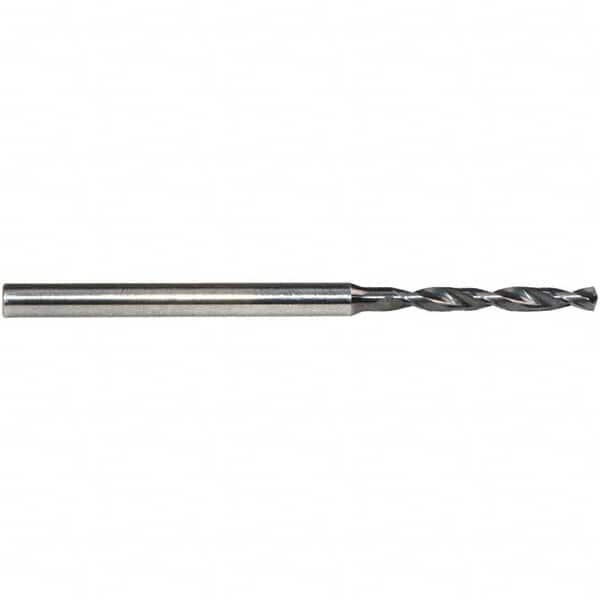 Emuge - 1.28mm, 140° Point, Solid Carbide Micro Drill Bit - USA Tool & Supply