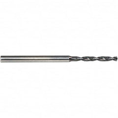 Emuge - 1.28mm, 140° Point, Solid Carbide Micro Drill Bit - USA Tool & Supply