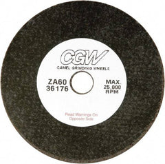 Camel Grinding Wheels - 4" 36 Grit Zirconia Alumina Cutoff Wheel - 1/16" Thick, 1/4" Arbor, 19,100 Max RPM - USA Tool & Supply