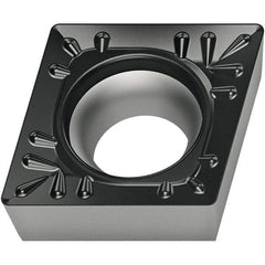 Walter - CCMT RM4 Grade WSM20S Turning Insert - TiAlN+Al2O3+(Al) Finish, 80° Rhombic, 6.35mm Inscr Circle, 2.38mm Thick, 0.8mm Corner Radius - USA Tool & Supply
