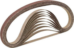 Camel Grinding Wheels - 1" Wide x 30" OAL, 80 Grit, Aluminum Oxide Abrasive Belt - Aluminum Oxide, Fine, Coated, X Weighted Cloth Backing, Dry, Series A3 - USA Tool & Supply