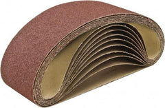 Camel Grinding Wheels - 1" Wide x 42" OAL, 240 Grit, Aluminum Oxide Abrasive Belt - Aluminum Oxide, Very Fine, Coated, X Weighted Cloth Backing, Dry, Series A3 - USA Tool & Supply
