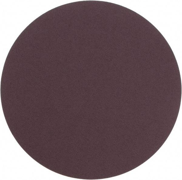 Camel Grinding Wheels - 12" Diam, 80 Grit Aluminum Oxide Adhesive PSA Disc - Medium Grade, Maroon, X Weighted Backing, Flexible - USA Tool & Supply