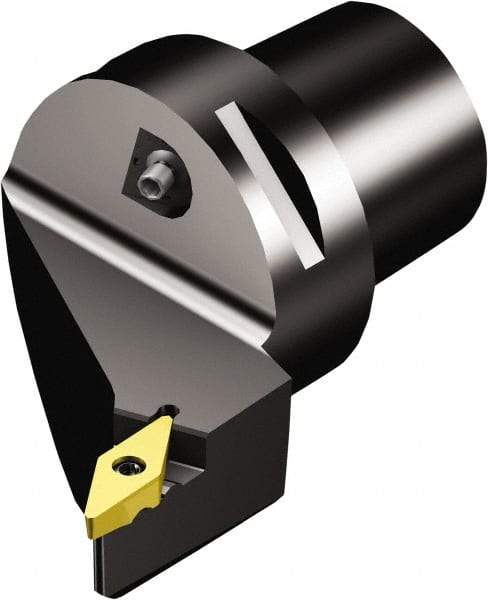 Sandvik Coromant - Left Hand Cut, Size C6, TR-VB1308 Insert Compatiblity, Modular Turning & Profiling Cutting Unit Head - 45mm Ctr to Cutting Edge, 65mm Head Length, Through Coolant, Series CoroTurn TR - USA Tool & Supply