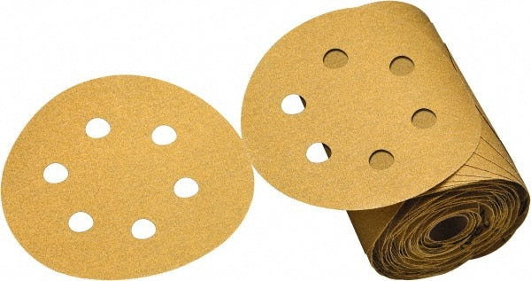 3M - 6" Diam, 80 Grit Aluminum Oxide Adhesive PSA Disc - USA Tool & Supply