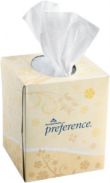 Georgia Pacific - Tall Box of White Facial Tissues - 2 Ply, Recycled Fibers - USA Tool & Supply