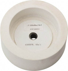 Value Collection - 120 Grit Aluminum Oxide Bench & Pedestal Grinding Wheel - 5" Diam x 1/2" Hole x 2" Thick, 3450 Max RPM, I Hardness, Fine Grade , Vitrified Bond - USA Tool & Supply