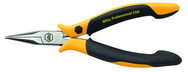 Short Snipe (Chain) Nose Straight; Serrated Jaw Pliers ESD Safe Precision - USA Tool & Supply