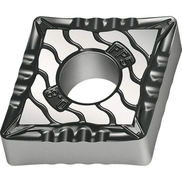 Walter - CNMG321 FP5 Grade WPP10S Carbide Turning Insert - TiCN/Al2O3/TiN Finish, 80° Diamond, 3/8" Inscr Circle, 1/8" Thick, 1/64" Corner Radius - USA Tool & Supply