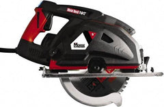 M.K. MORSE - 15 Amps, 9" Blade Diam, 2,300 RPM, Electric Circular Saw - 7' Cord Length, 1" Arbor Hole, Right Blade - USA Tool & Supply