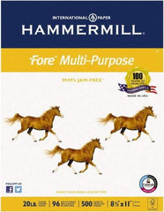 Hammermill - 8-1/2" x 11" White Copy Paper - Use with Plain Paper Office Equipment - USA Tool & Supply