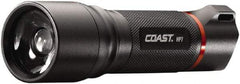 Coast Cutlery - White LED Bulb, 360 Lumens, Industrial/Tactical Flashlight - Black Aluminum Body, 4 AAA Alkaline Batteries Included - USA Tool & Supply