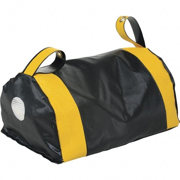 Vestil - Vinyl Duffel Bag (Style) Dock Seal Draft Blocker - 18" Strip Width x 12" Strip Thickness, Black - USA Tool & Supply