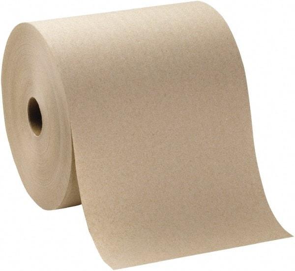 Georgia Pacific - Hard Roll of 1 Ply Brown Paper Towels - 7-7/8" Wide, 1,000' Roll Length - USA Tool & Supply