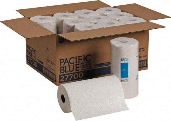 Georgia Pacific - Perforated Roll of 2 Ply White Paper Towels - 11" Wide - USA Tool & Supply