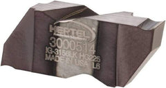 Hertel - 3156IG K Grade HC225, 3.96mm Cutting Width Carbide Grooving Insert - 4.57mm Max Depth of Cut, Left Hand, TiAlN Finish - USA Tool & Supply