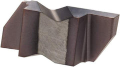 Hertel - 3097IG Grade HC215, 2.46mm Cutting Width Carbide Grooving Insert - 4.57mm Max Depth of Cut, Right Hand, TiAlN Finish - USA Tool & Supply